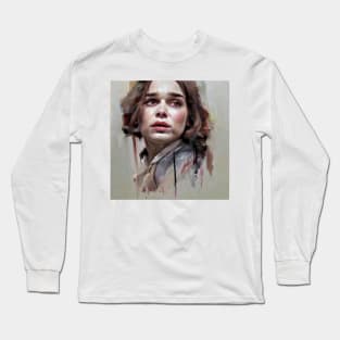 Sketch of Emilia face Long Sleeve T-Shirt